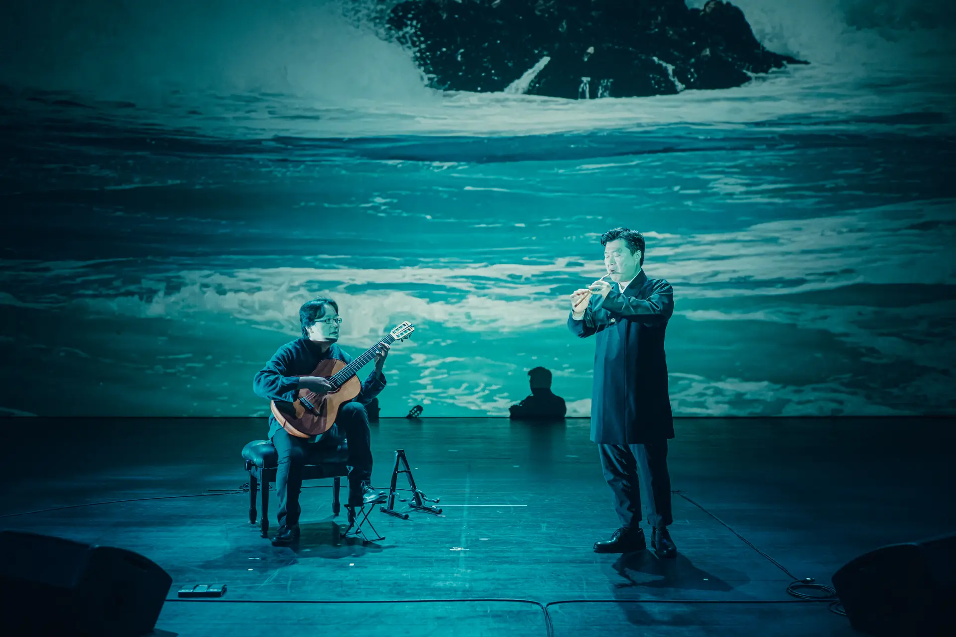 감포 앞바다에서